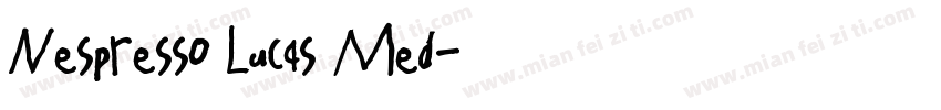Nespresso Lucas Med字体转换